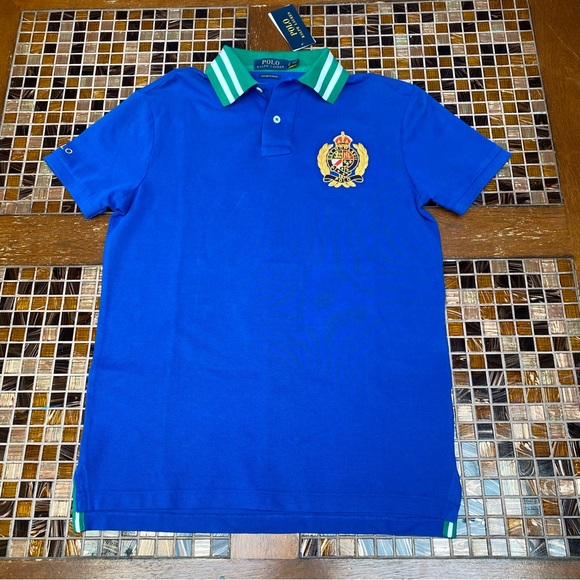 Ralph Lauren Slim Fit Embroidered Polo Piqué Shirt - Picture 2 of 8